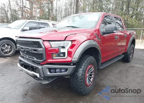 2017 Ford F-150 Raptor z USA, uszkodzony, nr VIN 1FTFW1RG4HFC43446